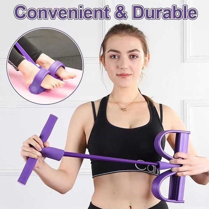 Yoga Pedal Puller Resistance Band - Sit Up Exercise Equipment for Home Workout & Fitness