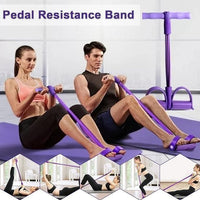 Yoga Pedal Puller Resistance Band - Sit Up Exercise Equipment for Home Workout & Fitness