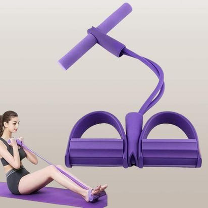 Yoga Pedal Puller Resistance Band - Sit Up Exercise Equipment for Home Workout & Fitness