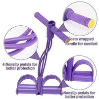 Yoga Pedal Puller Resistance Band - Sit Up Exercise Equipment for Home Workout & Fitness
