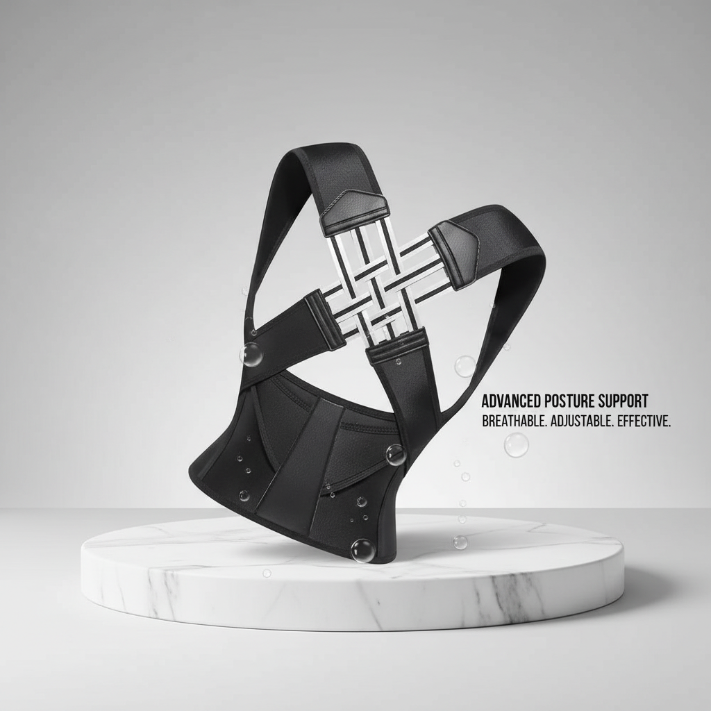 TruVibe™ Back Posture Corrector Belt - Adjustable Shoulder Support Brace for Pain Relief | Men & Women